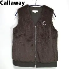 Callaway レディース ファー ベスト ゴルフウェア M キャロウェイ