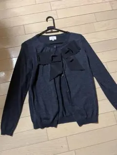 ランバンオンブルー　リボンカーディガン