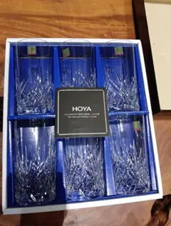 HOYA クリスタルガラス　６個箱入り　クリスタルグラス