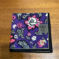 ANNA SUI 大判ハンカチ　紫　新品未使用