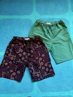 お値下げ！GLOBAL WARK 160ハーフパンツ2枚セット