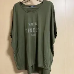 AZUL 半袖Tシャツ カーキ ドルマンスリーブ