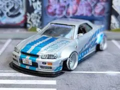 ホットウィールカスタム 日産 s15 フルエアロ ドリ車 深リムトミカ改造