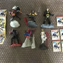 得価！　HGマーベルヒーローズ組み立て済ミニブック六枚付き全六種セット