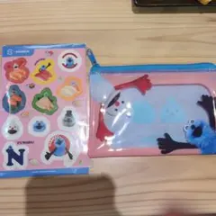 スシロー パペットスンスン クリアポーチ＆シール