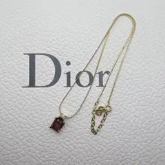 Dior クリスチャンディオール ネックレス カラーストーン パープルのサムネイル