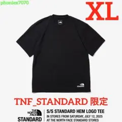 ノースフェイス スタンダード限定 Tシャツ スタンダードヘムロゴティー【XL】黒