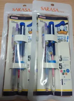 新品 サラサセレクト ディズニー ドナルド 5色ホルダー＆リフィルセット