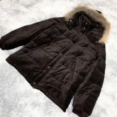 BEAUTY&YOUTH ダウンジャケット　ベロア風生地　Lサイズ