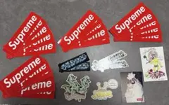 supreme ボックスロゴステッカー 迷彩 カモフラ 全種類4枚セット売り