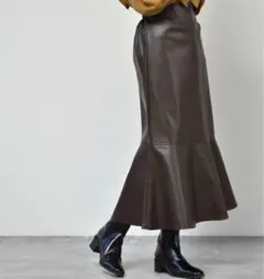 レザーマーメイドスカート レトロギャラリー