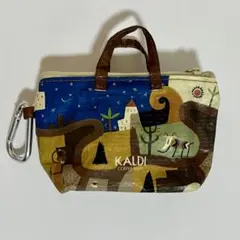 カルディ 伝説柄 カラビナ付き ミニバッグ（バッグのみ）