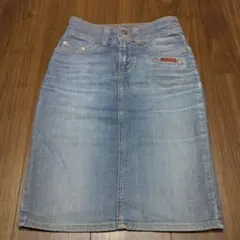 DOLCE&GABBANA D&G ピンク デニム タイトスカート ピンクメタリックデニムスカート - PEOPLEOFTHEWORLD | 60