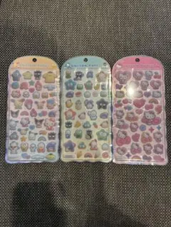 コットンパフィーシール　サンリオキャラクターズ はぴだんぶい　ハローキティ