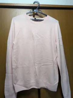 ユニクロ　クルーネックカシミアセーター 桜色ピンク　Lサイズ