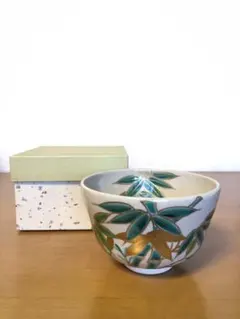 c-49 茶道具 清水焼 寛斎造 青笹 茶碗 紙箱