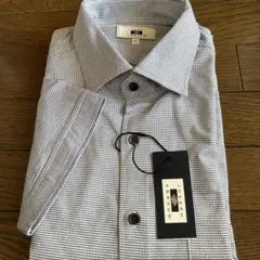 JOSEPH ABBOUD チェック柄半袖シャツ L