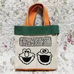 【未使用✨】日本製 セサミストリート リバーシブルニットトートバッグ