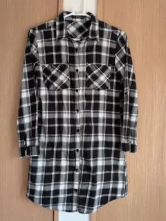 INGNI イング チェック柄 ロングシャツ ネルシャツ M 2WAY