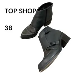 TOPSHOP トップショップ ブーティ ブーツ グリーン 38