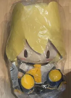 鏡音レン ふわぷち どでかジャンボぬいぐるみ ステッカー シール 三月
