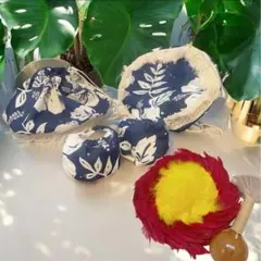 ウリウリケースセット　フリンジつき　ネイビー