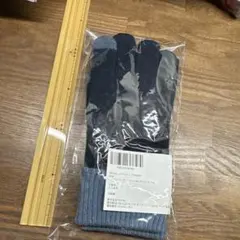 テンシャル bakune ノベルティー手袋　ネイビー グレー 手袋　 男女兼用