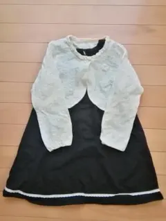 女の子 120cm ノースリーブワンピース ボレロ 卒園 入園 入学