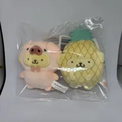 サンリオキャラクターズ　着ぐるみマスコット　ポムポムプリン　パイン　こぶた　ブタ