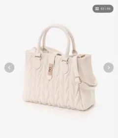 キルティング 2way ショルダーバッグ ホワイトのサムネイル