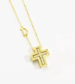 クロスネックレスS ゴールド アズキ※DAMIANI ダミアーニ ベルエポック風