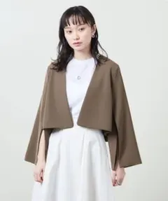 MARW UNITED ARROWS - ノーカラージャケット ブラウン