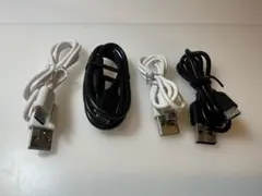 USB↔TypeC、USB↔TypeB(2本ずつ)