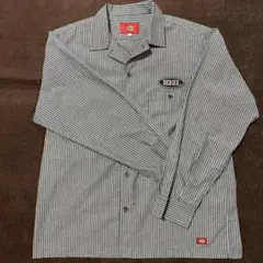 DICKIES ストライプ ボタンアップシャツ