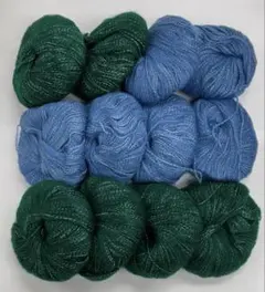 【同梱不可】毛糸 まとめ売り モヘア混 12玉