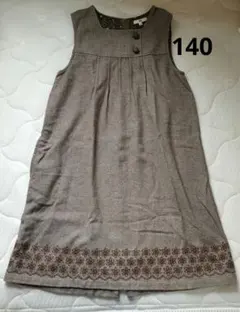 Su 花柄刺繍 ジャンパースカート 140