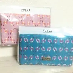 【新品】フルラ 鳥 マスクケース ブルー ピンク 2点セット マルチケースのサムネイル