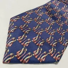 pierre cardin ネイビー パターン ネクタイ N024