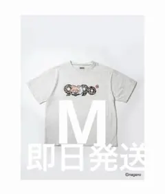 画像追加 新品 9090×ちいかわ コラボ Tシャツ グレー モモンガ Sサイズ