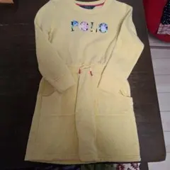 POLO RALPH LAUREN イエロー長袖ワンピース