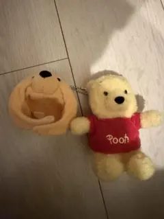 プーさん ぬいぐるみ キーチェーン付き 約10cm