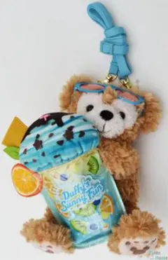 TDS ディズニーシー限定★ダッフィー サニーファン ぬいぐるみパスケース