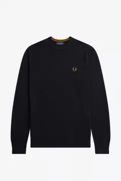 FRED PERRY クルーネックニット ブラックのサムネイル