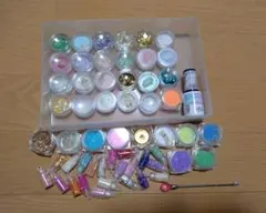 ネイルパーツセット 多色 グリッター ホログラム レジン 封入 まとめ売り