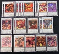 遊戯王【／バスター】デッキ レッドデーモンズ・ドラゴン スリーブ付
