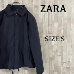 古着 ZARA ナイロンジャケット サイズS ネイビーのサムネイル