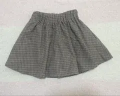 グローバルワーク チェック キュロット スカート 100