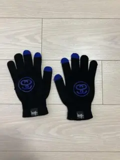 STUSSY ステューシー 手袋 グローブ タッチパネル対応 ブラック ブルー