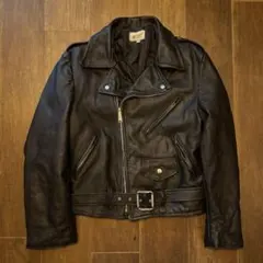 70s 〜80s us vintage レザーダブルライダースジャケット 古着のサムネイル