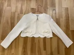 フォーマルボレロジャケット　白色　130センチ